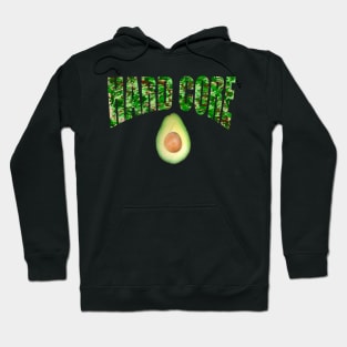 Camouflage hard core avocado humor / humour slogan army fatigues camo Hoodie